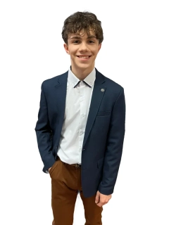 Modré pánske sako