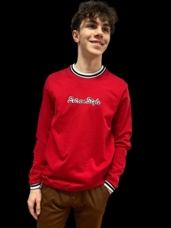 Červené tričko dlhý rukáv